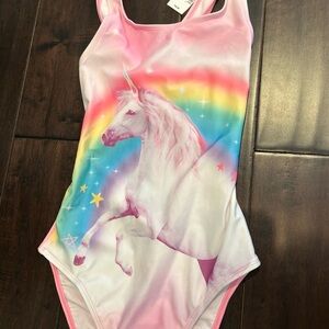 NEW Children’s Place Pink Unicorn Rainbow Swimsuit
